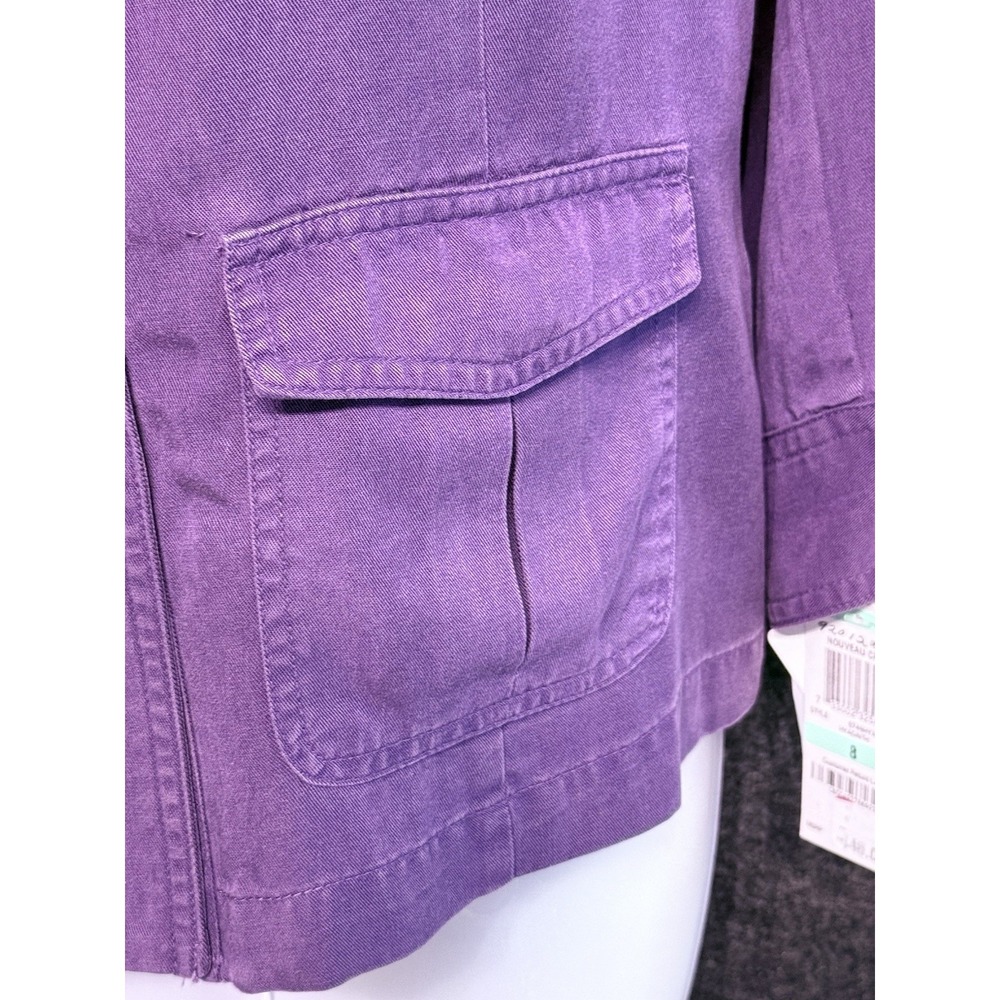 JM Collection Jacket, Women's Size Medium, Purple, Button Up Blazer NWT - Picture 5 of 11